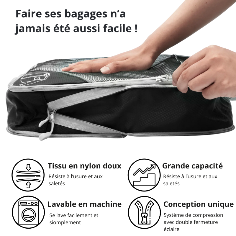 Travexa™ - 5 cubes de compression sans aspiration