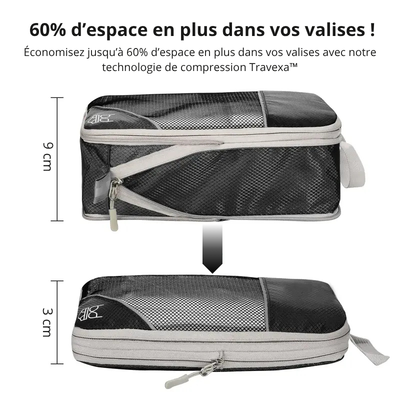 Travexa™ - 5 cubes de compression sans aspiration
