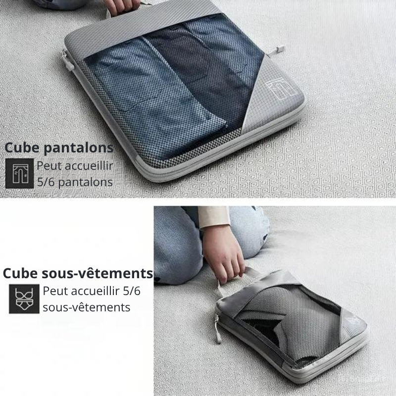 Travexa™ - 5 cubes de compression sans aspiration