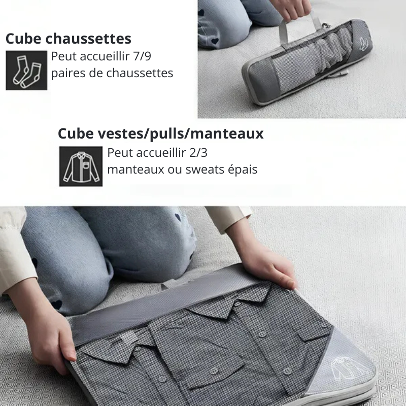 Travexa™ - 5 cubes de compression sans aspiration