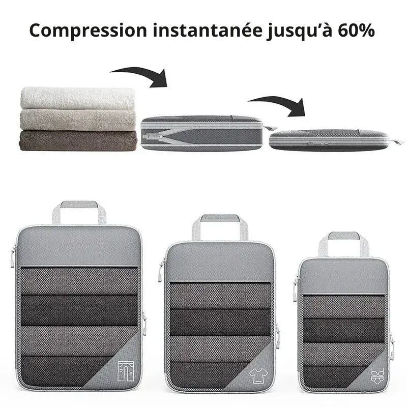 Travexa™ - 5 cubes de compression sans aspiration