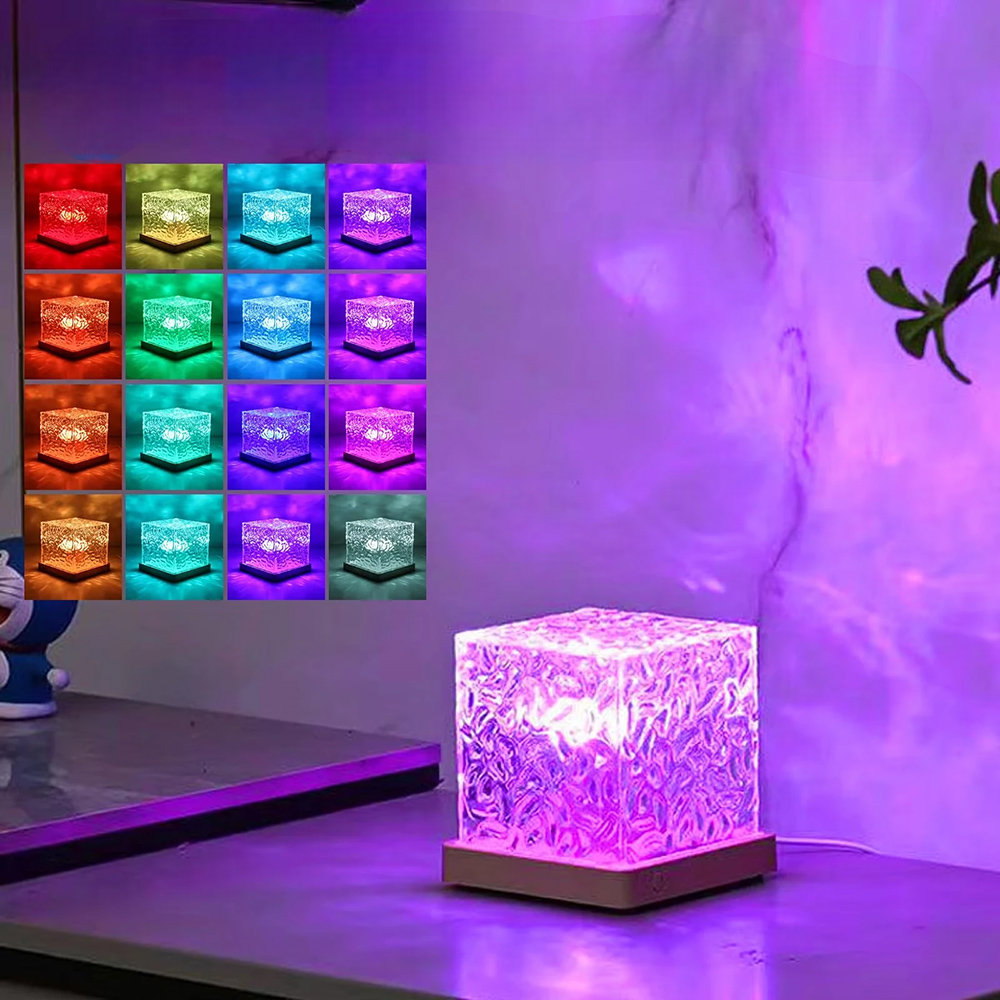 Aurora Wave - Projecteur à Ondulations d'Eau avec 16 Couleurs