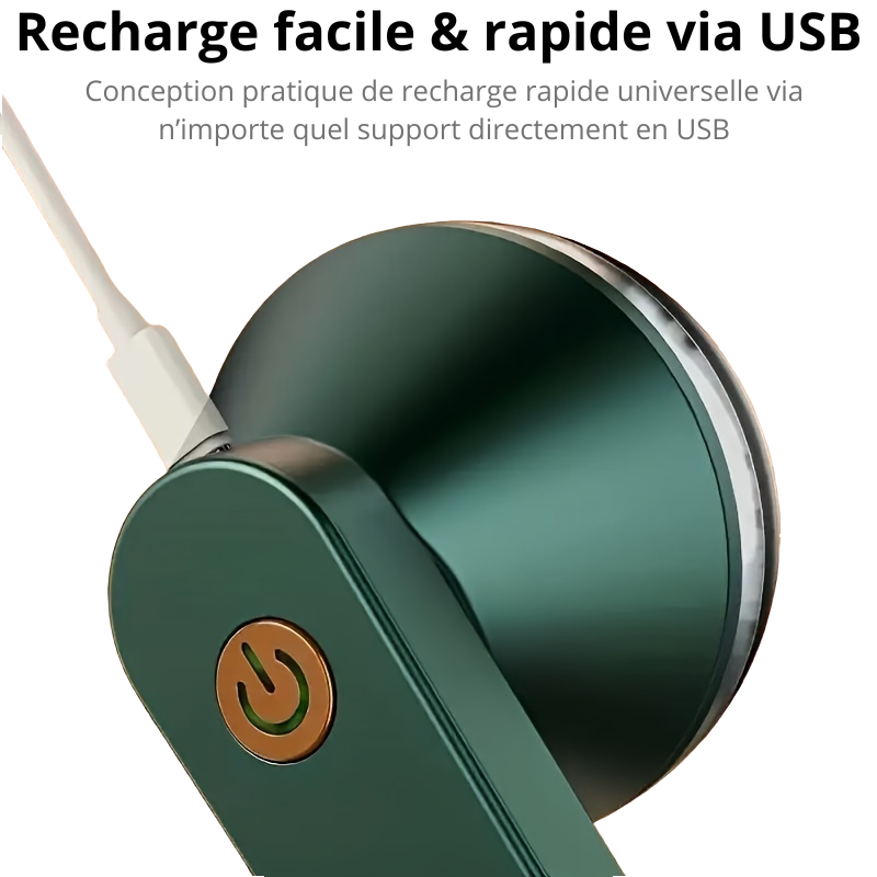 Présentation de la recharge USB de l’appareil rasoir anti-bouloches pour une utilisation sans fil