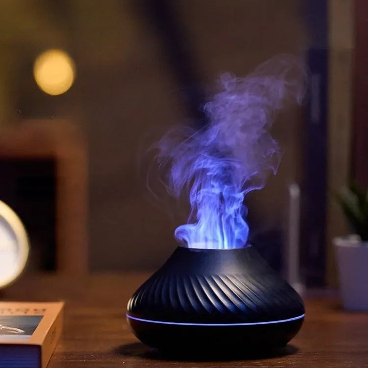 Diffuseur d’arôme sur bureau avec lumière décorative bleue