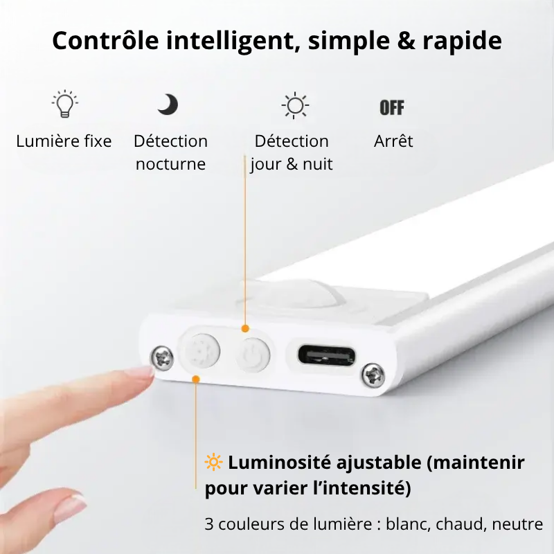 Bouton ON/OFF lampe LED
