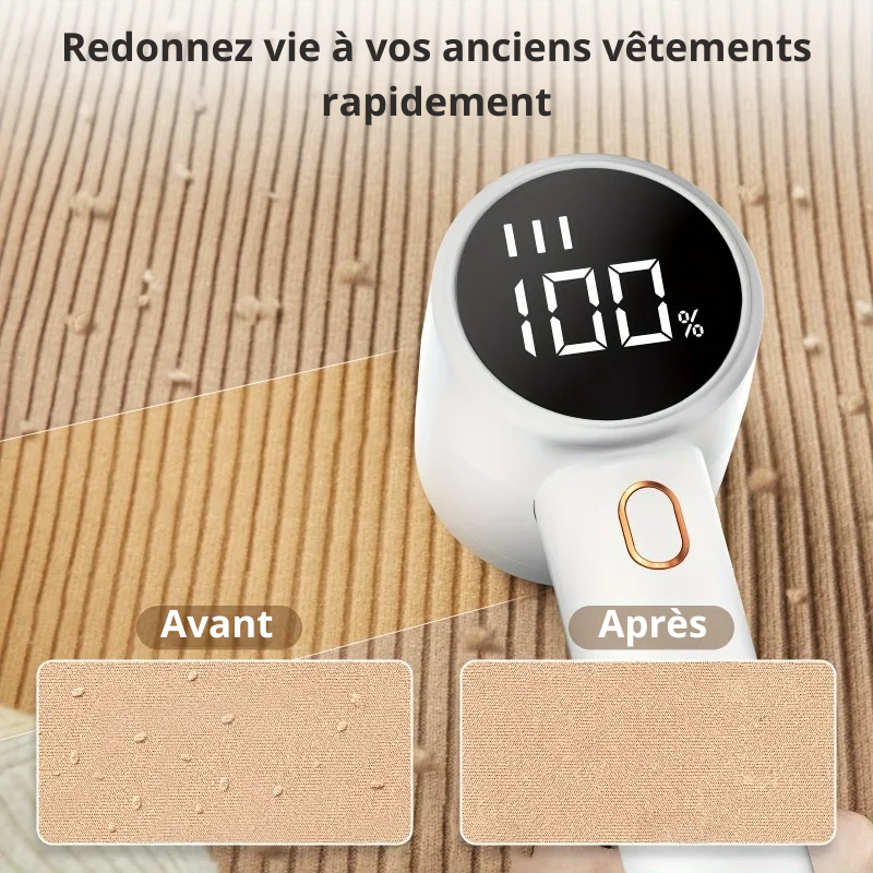 Rasoir anti-bouloche pour vêtements et textiles délicats