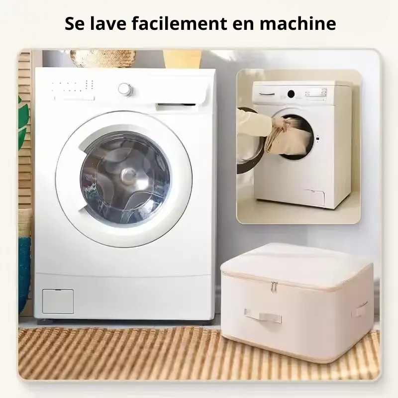 Les sacs de compression flexibag se lavent très bien en machine à laver classique comme illustré sur cette image