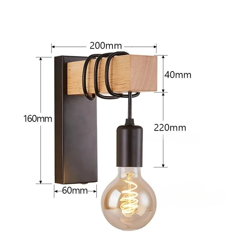 Lampe Murale Industrielle - Charme Rétro & Élégance