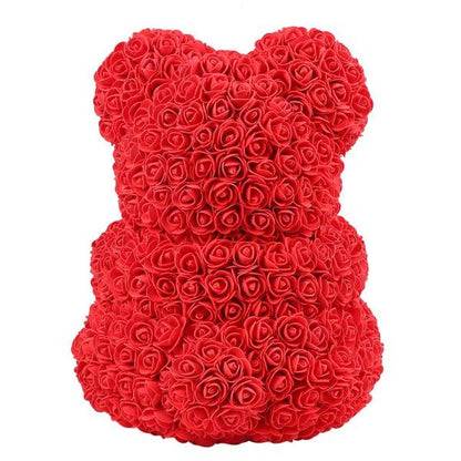 Ours de Roses Éternelles – 25 cm - Décoration & cadeau romantique