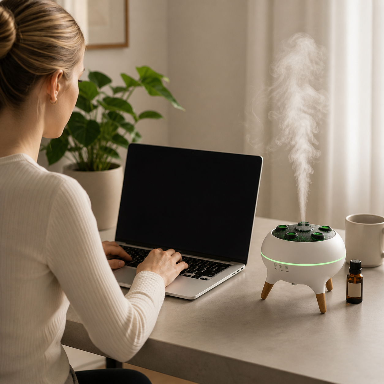 Lumelya™ – Diffuseur Méduse Lumineux - Ambiance Zen