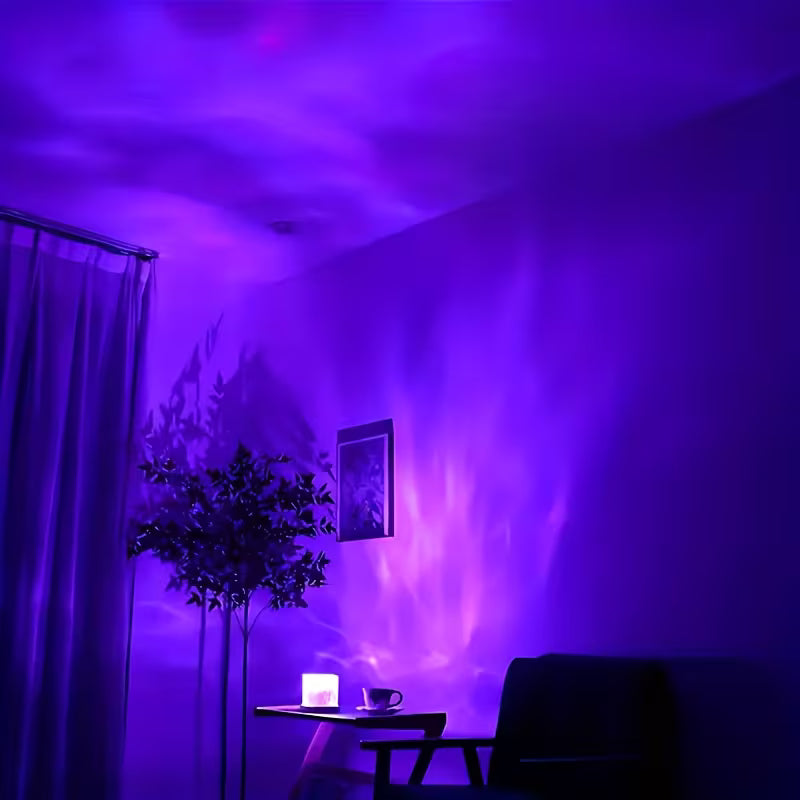 Aurora Wave - Projecteur à Ondulations d'Eau avec 16 Couleurs