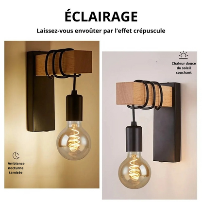 Lampe Murale Industrielle - Charme Rétro & Élégance