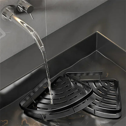 Étagère Murale d'Angle Aluminium - Installation Sans Perçage