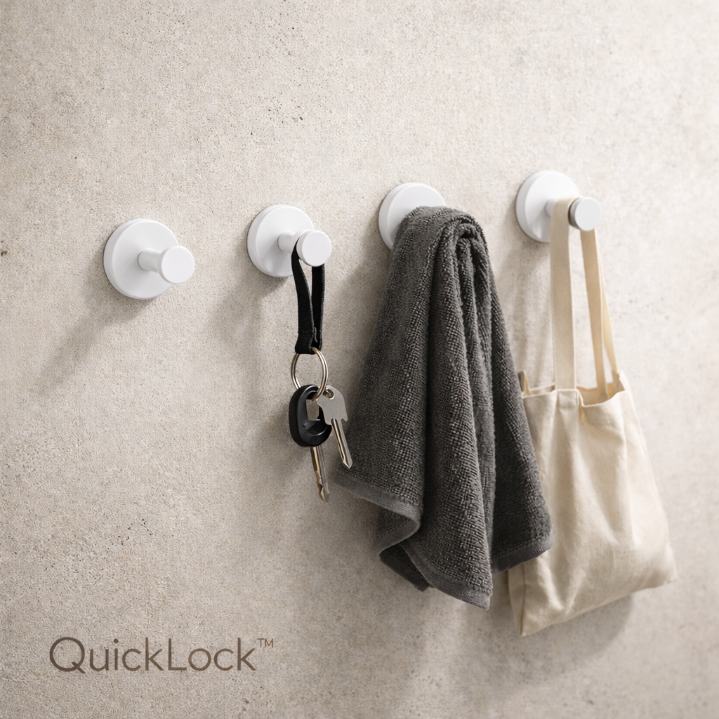 QuickLock™ - Les crochets designs à fixation instantanée