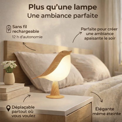 Lampe de chevet tactile - Oiseau de lune