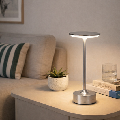 Lampe tactile Lyra™ — métal & lumière d’ambiance