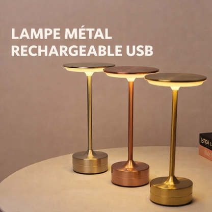 Lampe tactile Lyra™ — métal & lumière d’ambiance