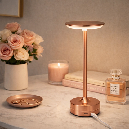 Lampe tactile Lyra™ — métal & lumière d’ambiance
