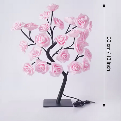 Les dimensions de la lampe fleurs sont inscrites sr le côté