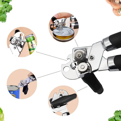 Ouvre boite en acier inoxydable SteelSharp - Rapide et Sécuritaire