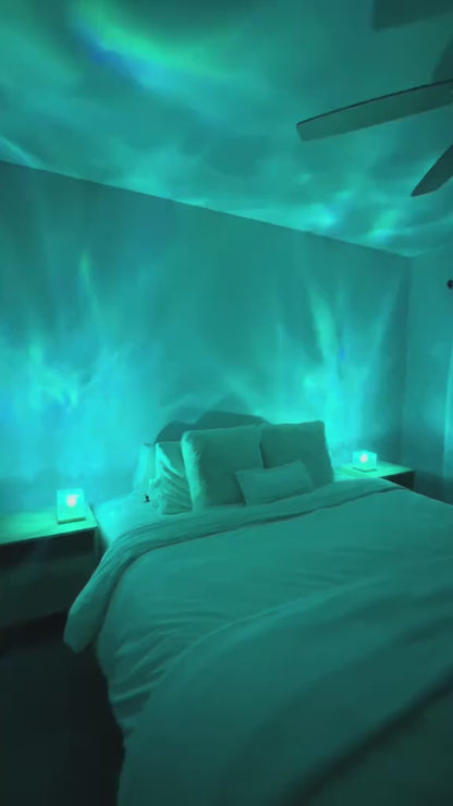 Aurora Wave - Projecteur à Ondulations d'Eau avec 16 Couleurs
