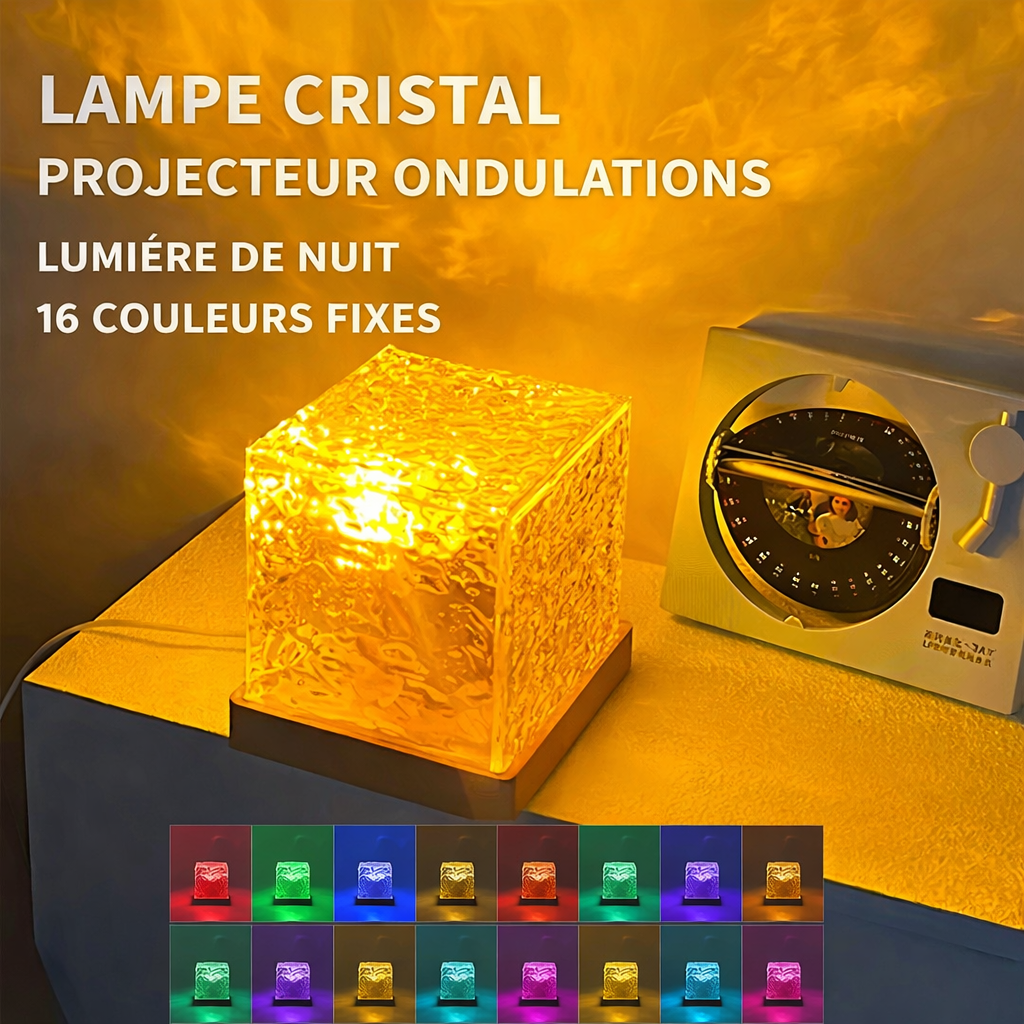 Aurora Wave - Projecteur à Ondulations d'Eau avec 16 Couleurs